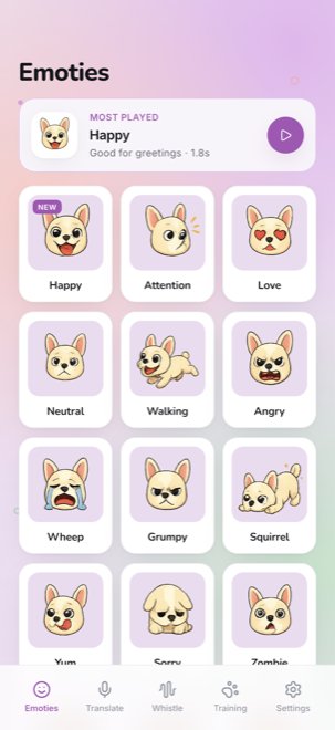 The emotion sound library