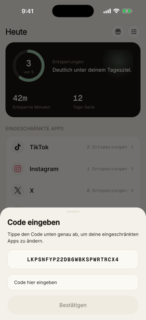 Die Code-Abfrage im Strengen Modus
